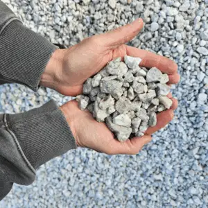 3/4" Arctic White Stone - Per Ton